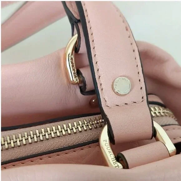 Maison Pourchet Powder Pink Buttery Soft Leather Bag Made in France Like New! 😍 - Picture 12 of 15